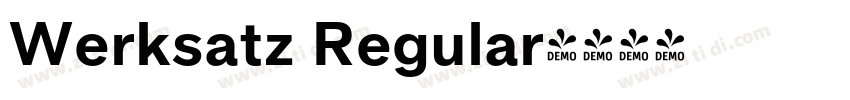 Werksatz Regular字体转换